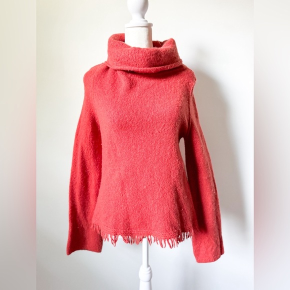 Anthropologie Aruna Fringe Cowlneck - Picture 2 of 8